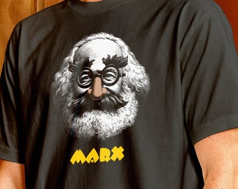 Lustiges Karl Marx T-Shirt - Marx Brothers Pun Tee, Retro Stil