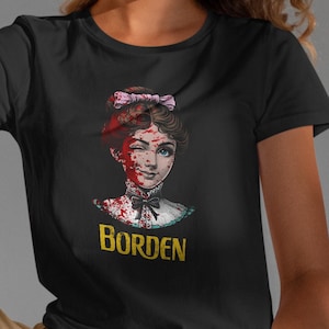 Lizzie Borden Shirt - Playful Borden Logo Tee - Funny Unisex Shirt