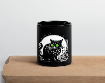 Cathulhu Coffee Mug | Funny Eldritch Horror Cat Owner Gift