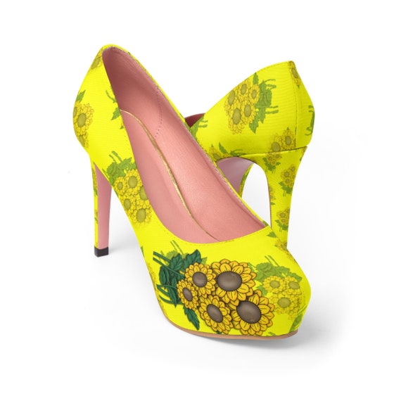 bright yellow pumps