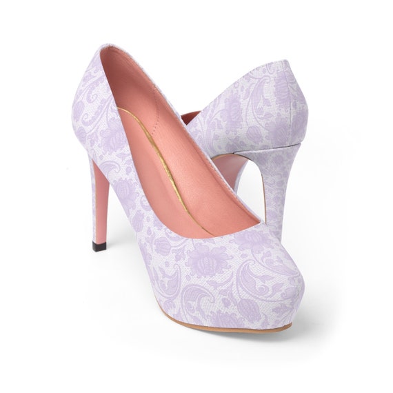 lilac heeled shoes