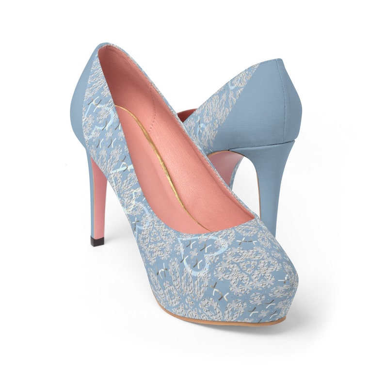 pastel blue heels