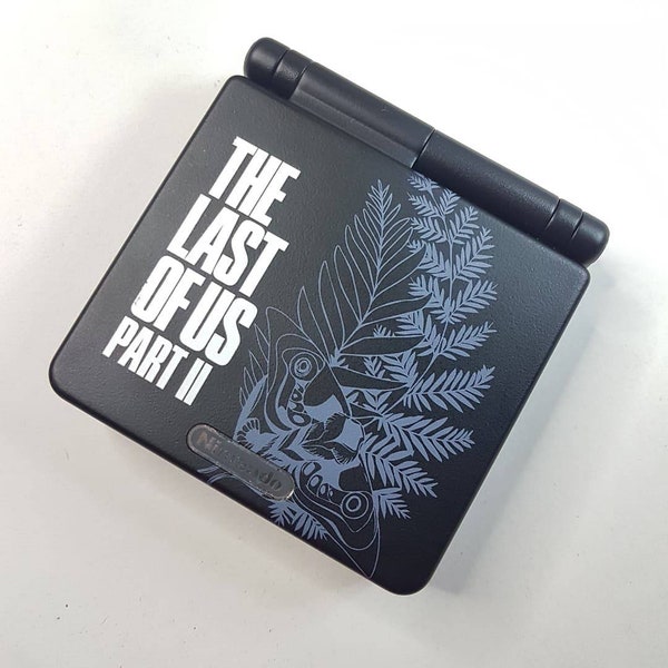 Gameboy Gba sp Ags001 custom tlou2 black