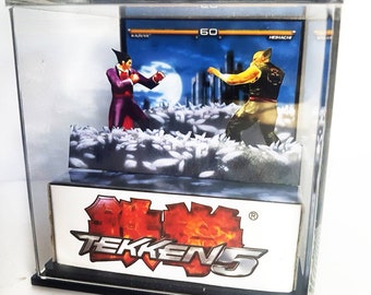 Tekken 5 diorama cube 3d avec musique de chanson