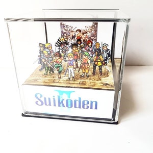 Suikoden 2 chars diorama 3d cube with music