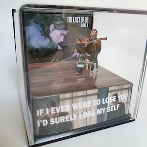 Diorama 3d cube with song the last of us part 2 tlou2 Joe Miller cover future days full version