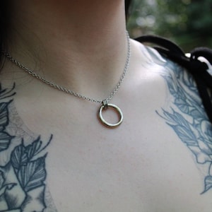 Large Chunky O Ring Choker Chain | Stainless Steel | Grunge | Thick Chain