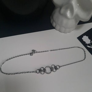 Stainless Steel Chainmaille Choker Necklace | O Ring Choker | Silver Necklace | Dainty |