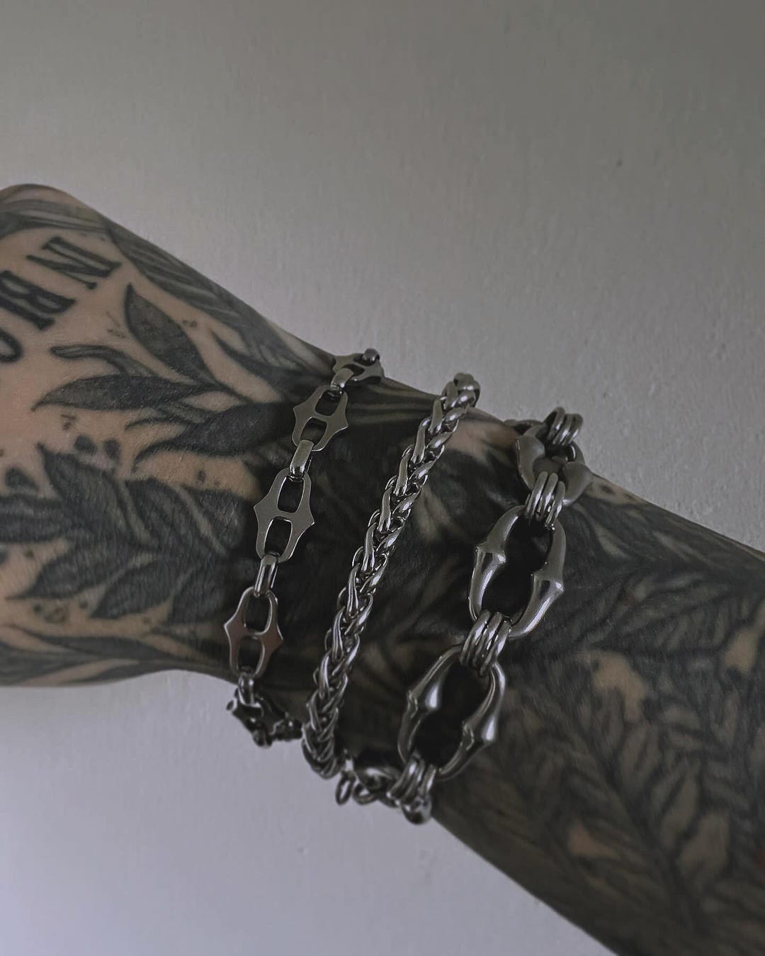 Thorn | Stainless Steel Chain Link Bracelet | Gothic Silver Bracelet | Grunge | Alternative | Gifts - Etsy Japan