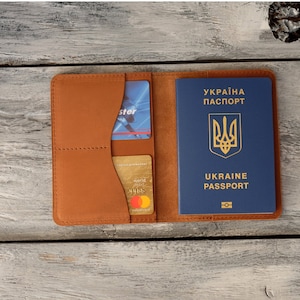 Funda de cuero personalizada para pasaporte, porta pasaporte, billetera de viaje, estuche para pasaporte, tarjetero con inicial, billetera para pasaporte, regalo para papá