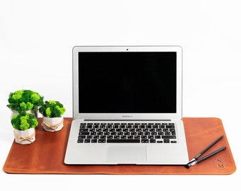 Leather Desk Pad for Laptop, Custom Large Mouse Pad, Personalized Desk Mat, Desk Accessories for Home Office, Deskmat