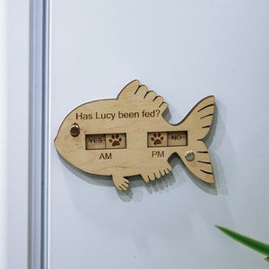 Cat Feeding Tracker, Cat Ate Sign, Did You Feed the Cat Sign, Pet Fed Indicator, Cat Dad Gift, Cat Fed Chart, Magnet Feed Reminder Slider