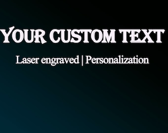 Custom text for engaving, Personalization