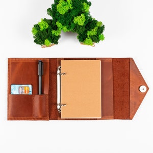 Personalized a6 binder, A4 binder journal, Custom a5 leather binder planner, Binder notebook, Custom leather journal for men