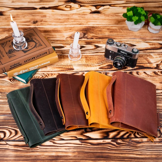 Leather a5 notebook cover, Hobonichi cousin refillable cover, Moleskine extra large, Personalized cover A4, A5, B5, a5 planner cover