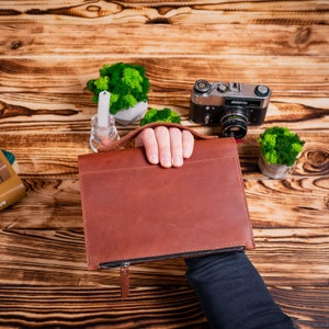 leather notebook cover A4