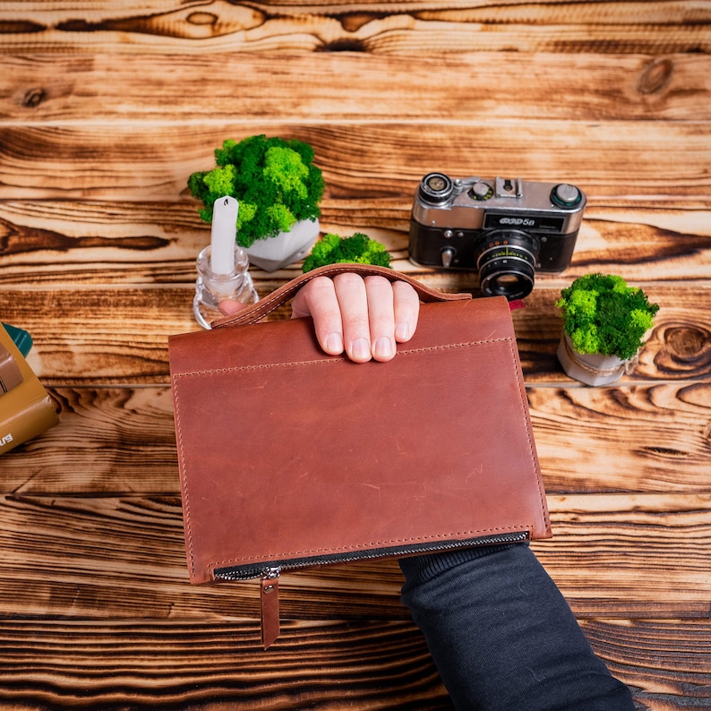 leather notebook cover A4