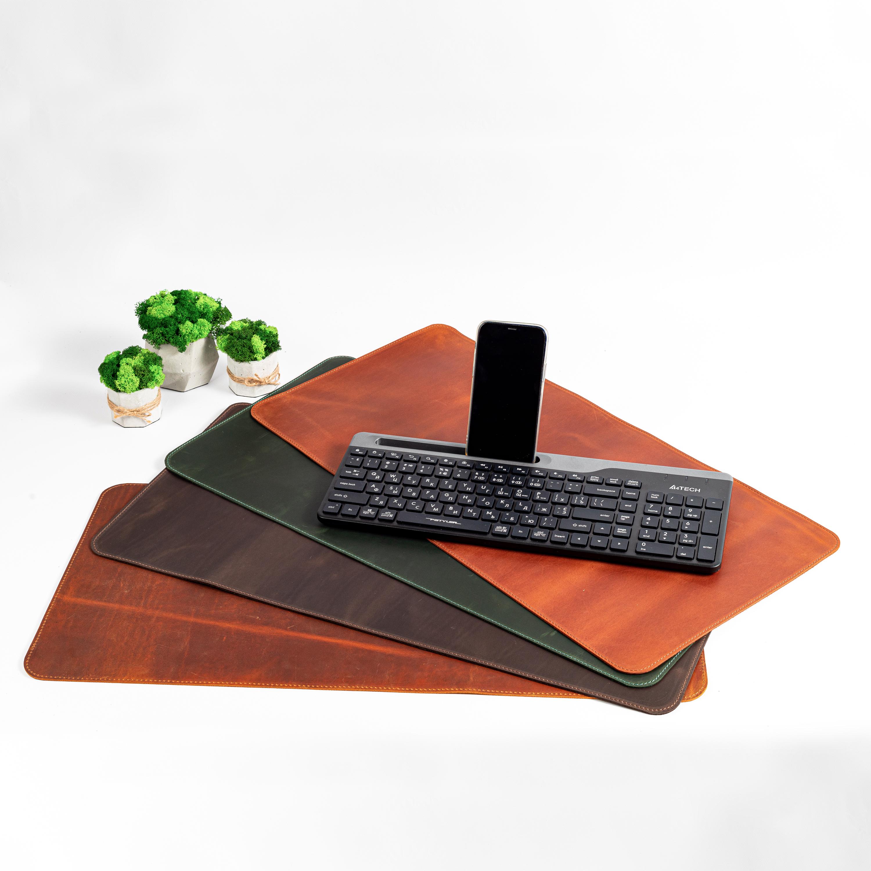 Computer Placemat Personalized Leather Placemat, Dining Table Mat, Desk Pad for Laptop ...