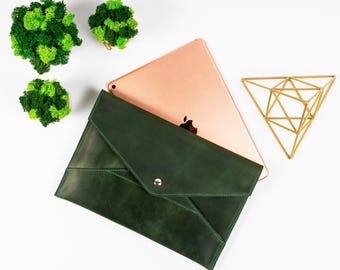 Leren iPad-hoes, persoonlijk hoesje, beschermend iPad-minizakje