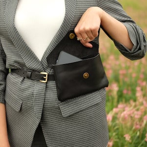 Leder Gürteltasche, Leder Gürteltasche, kleine Gürteltasche für Frauen, tägliche Gürteltasche, Handytasche für Frauen