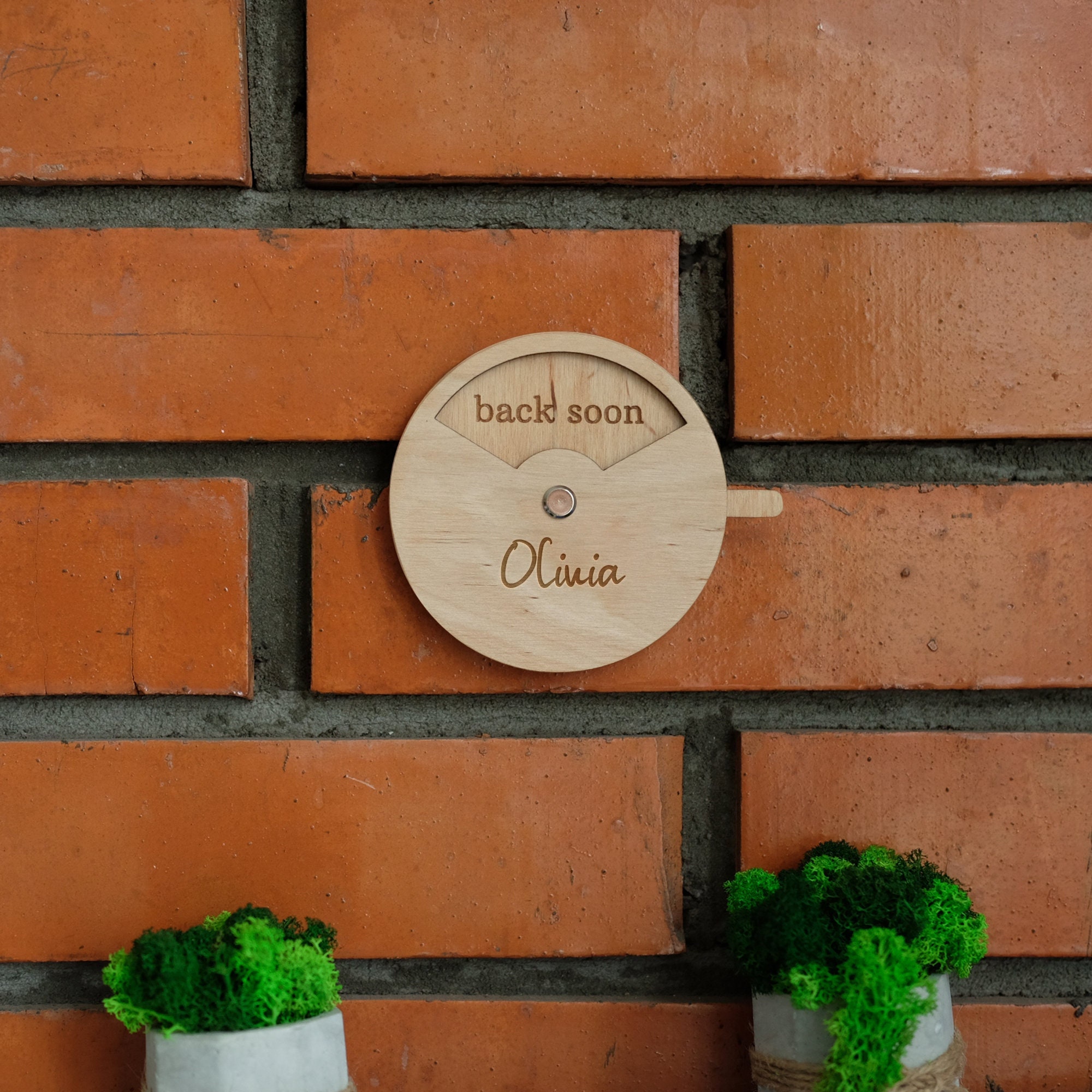 Slider Door Sign, Door Nameplate, Do Not Disturb Door Sign, Personalized Door Hanger for Home Office, Meeting Sign, Please Knock Sign