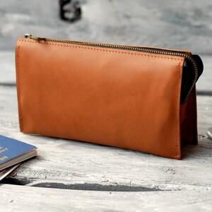Cartera larga personalizada con asa, cartera de cuero con cremallera, cartera de cuero para hombre con ranuras para tarjetas, el mejor regalo para hombres, cartera grabada Whiskey