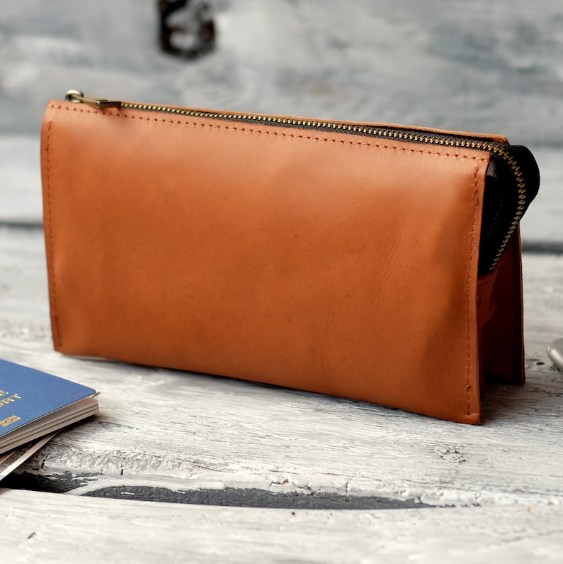 Cartera larga personalizada con asa, cartera de cuero con cremallera, cartera de cuero para hombre con ranuras para tarjetas, el mejor regalo para hombres, cartera grabada Whiskey
