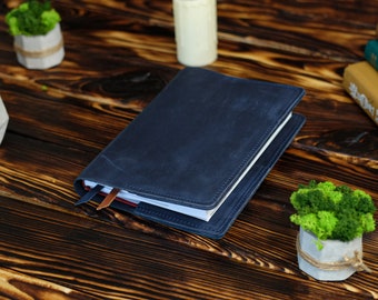 Leren omslag voor notebook, aangepaste navulbare tijdschriftomslag A5 A4 B5 B6, Hobonichi-omslag, Leuchtturm1917, stalogy-omslag