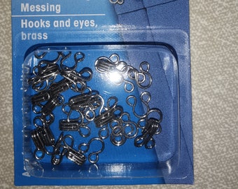 Hooks & Eyes, silver size no:2 (263845)