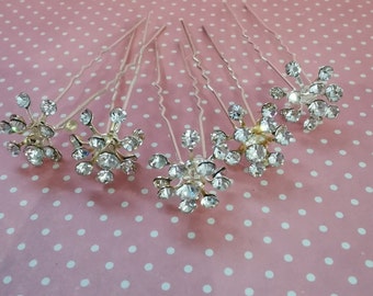 Starburst Diamond hair pins  (5 qty)