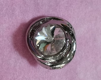 Diamante Rose style button