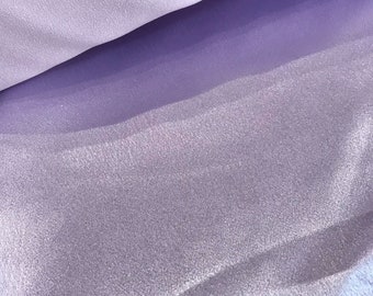 Lilac satin back crepe fabric