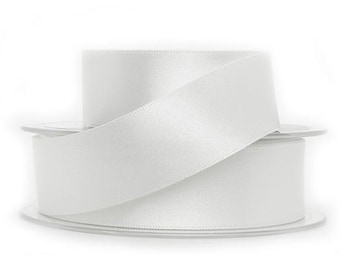 Double sided Ribbon, White or Ivory 35mm