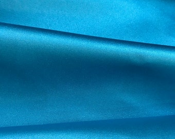 Turquoise satin dress lining 150cm width