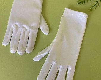 Plain satin communion gloves