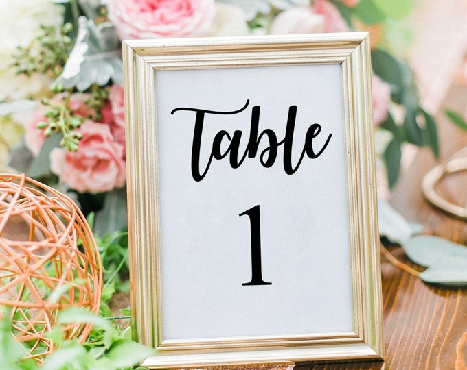 Vinyl Decal Table Numbers | Customized Stickers | Wedding DIY Centrepiece Personalized Unique Wedding Favours Bridesmaid Gift