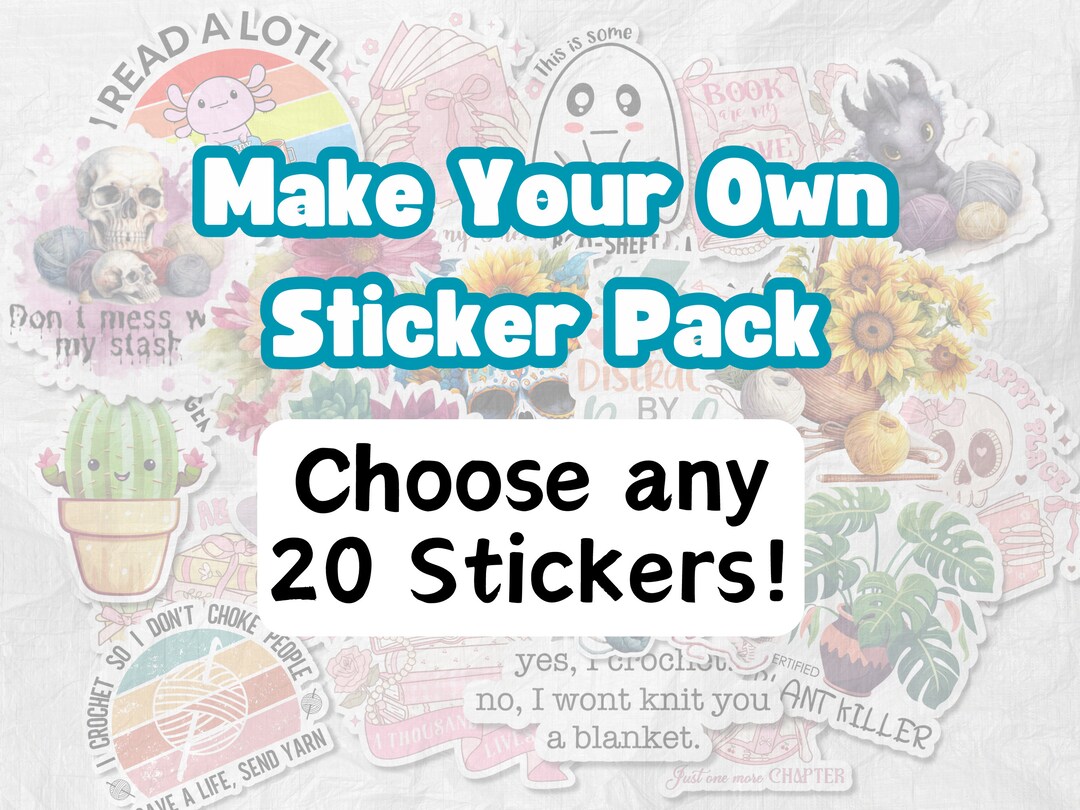 Selected Sticker Choose Your Own Sticker Bundle - Any 20 Stickers! - Etsy