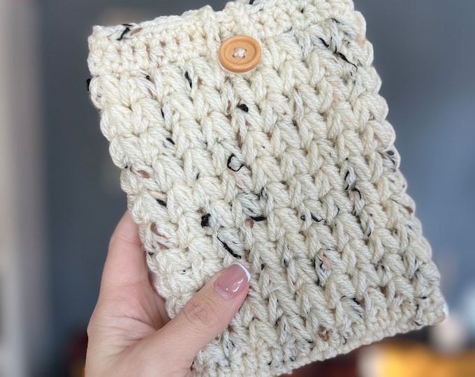 Ereader Sleeve Crocheted  | Kobo Kindle Cover Case Envelope | Book Sleeve Protector Tablet Case