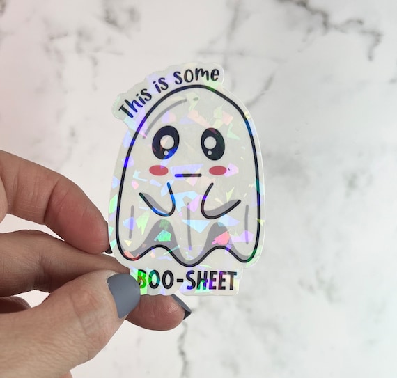 This Is Some Boo-Sheet Sticker Or Magnet |  Ghost Water bottle Laptop Sticker Cute Ghostie Funny Gift for Friend