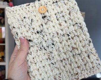 Book Sleeve Crocheted Vegan | Kobo Kindle Cover Case Envelope | Acrylic Yarn Book Sleeve Protector Tablet Case
