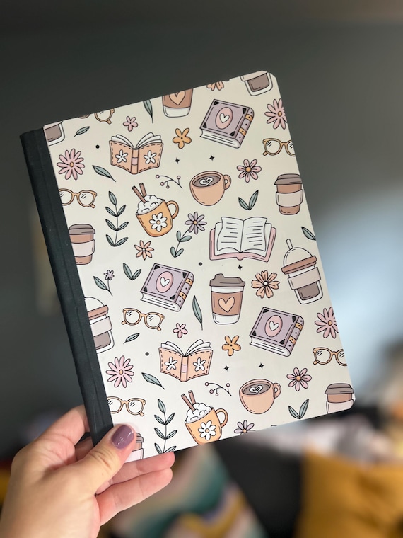 Coffee, Tea and Books Composition Notebook - Cute Reading Journal