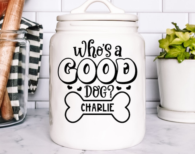 Vinyl Decal Custom Pet Treats Jar | Personalized Animal Name | Car Notebook Laptop Vinyl Dog Treats cat Treats