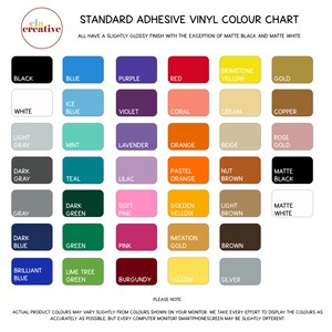 Custom Vinyl Name Decals Choose your colour, font and size image 7