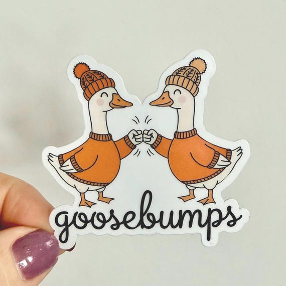 Goosebumps Sticker  |  Rainbow Water bottle Laptop Sticker Snarky Funny Gift