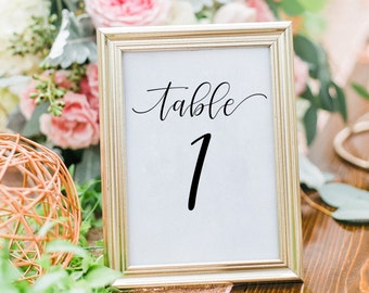 Vinyl Decal Table Numbers for your wedding or large event