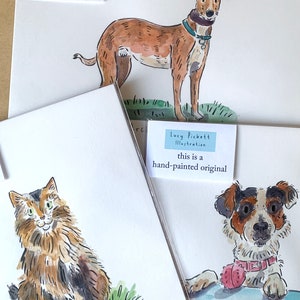 Simple Hand-Painted Personalised Pet Portrait image 8