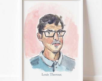 Louis Theroux Illustration Art Drawing Print