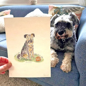 Simple Hand-Painted Personalised Pet Portrait image 3