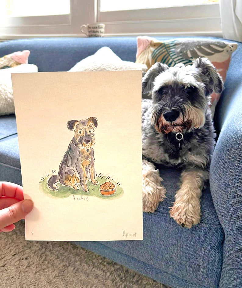 Simple Hand-Painted Personalised Pet Portrait image 3