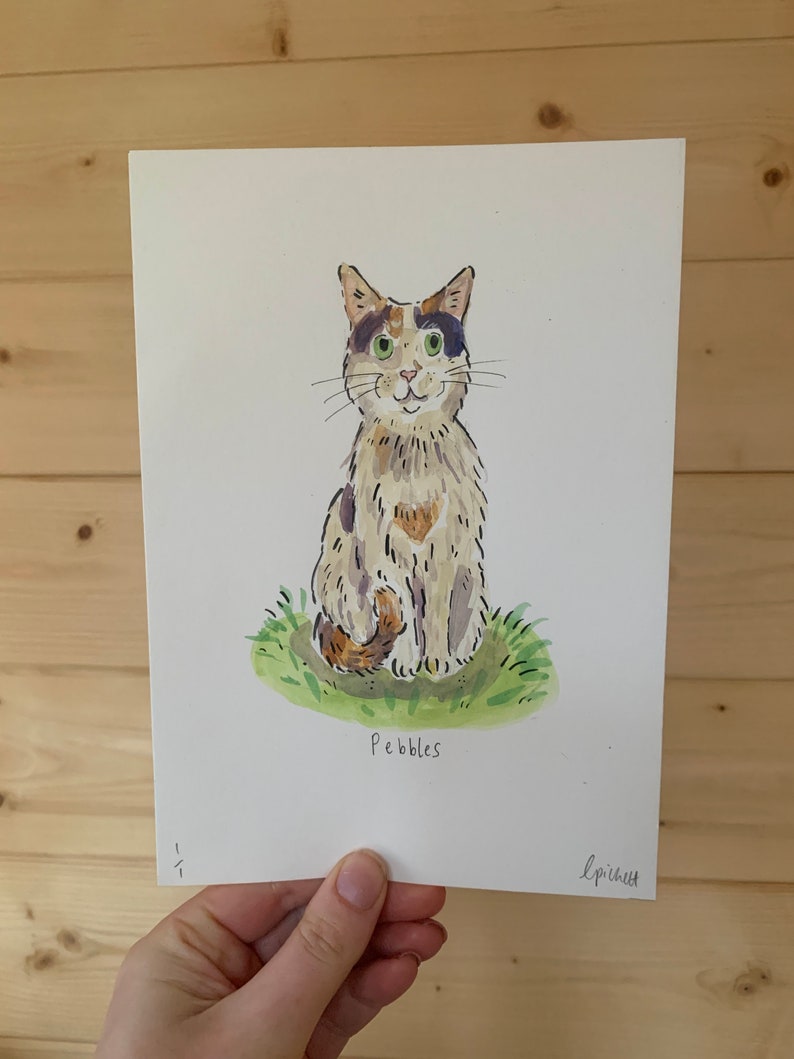 Simple Hand-Painted Personalised Pet Portrait image 10